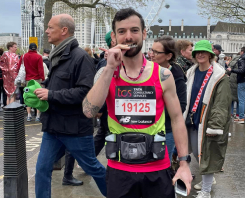 London Marathon 2023 Tom Halton with Medal