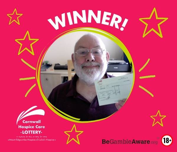 Lottery Winner Smile Ian lottery checkout