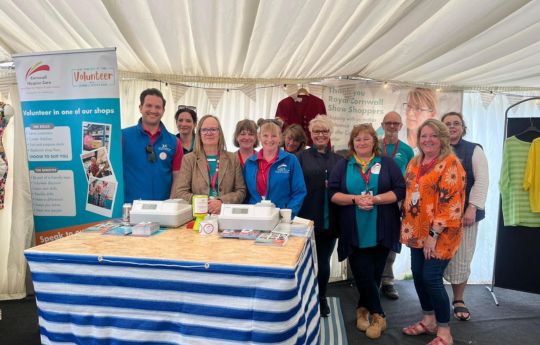 Royal Cornwall Show Team Picture in the tent