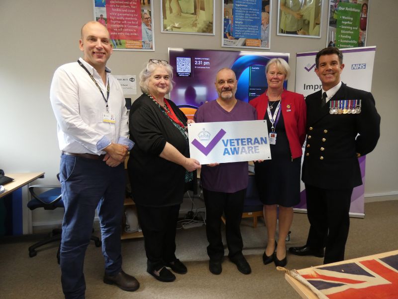 Veteran Aware launch at St Julia's Hospice in Hayle