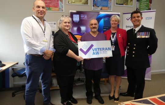 Celebrating Veteran Aware status at St Julia's Hospice