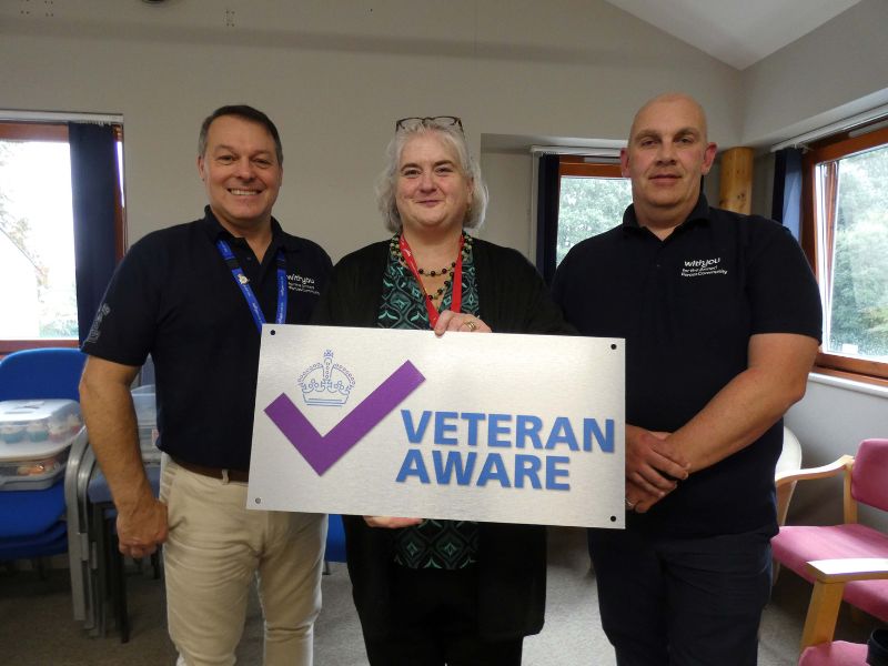 Launching Veteran Aware status at St Julia's Hospice