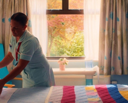 Still shot from Cornwall Hospice Care's new film